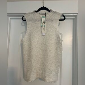 NWT Stitch Fix Harper Lane Ramdin Sequin Metallic Sleeveless Sweater Sz XL